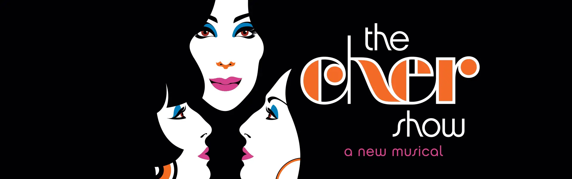 Illustration of Cher. Text: The Cher Show Musical. Thursday April 4, 7:太阳城apppm